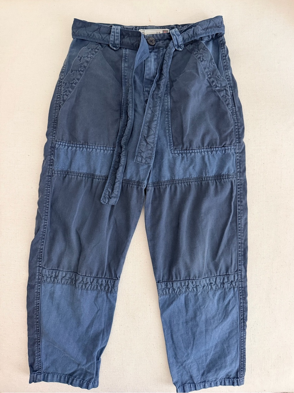 ZARA SRPLS Girl’s Navy Patchwork Utility Pants